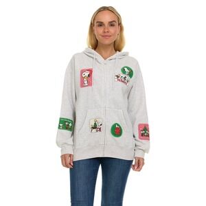 Women's Snoopy Character Full-Zip Hoodie Size Large